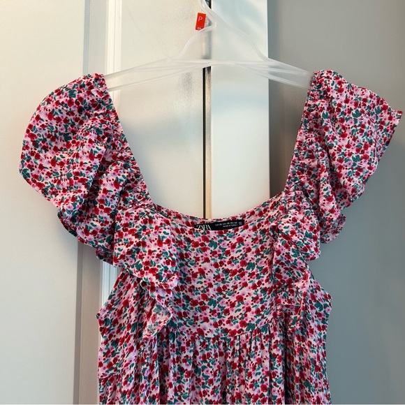 Zara Flowery Dress XS - Picture 4 of 7